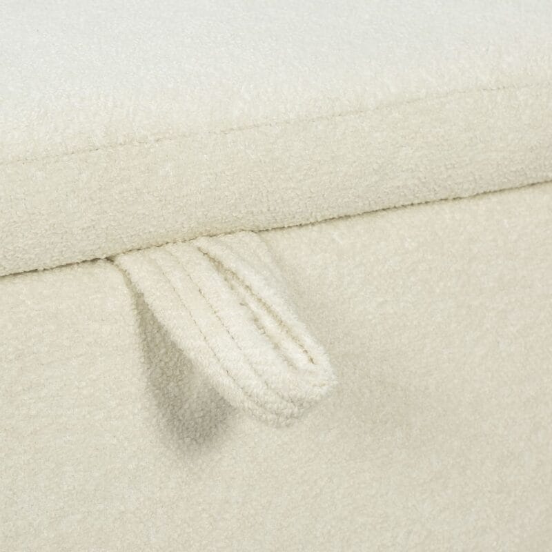 Upholstered Storage Bench with Soft-Close Hinged Lid