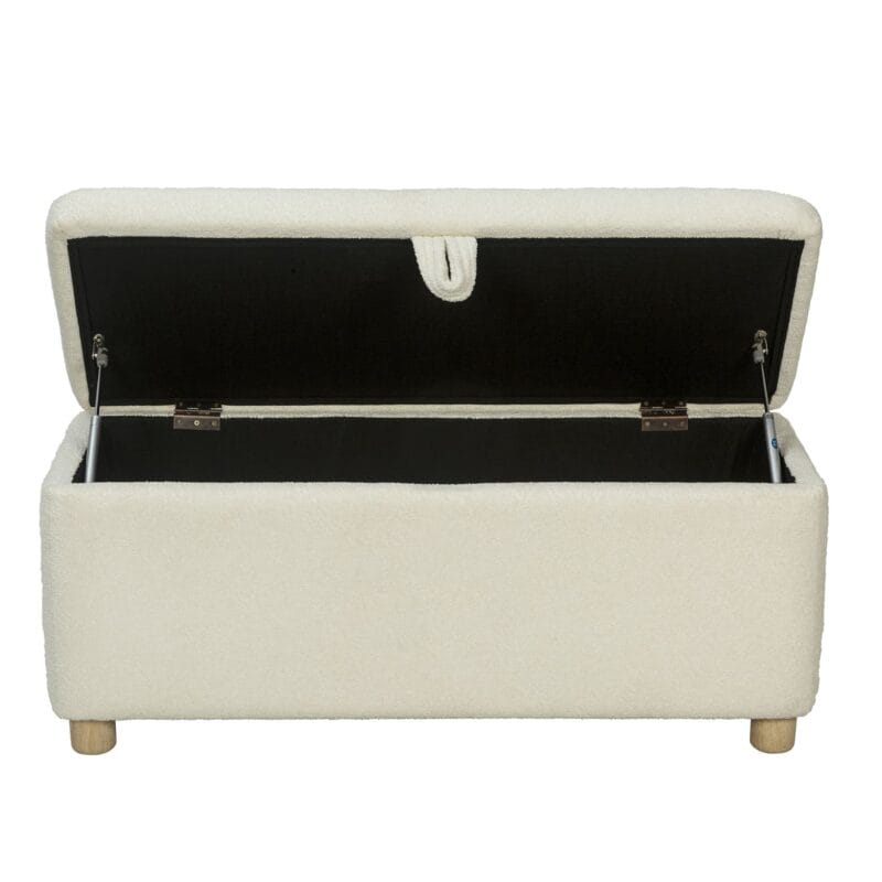 Upholstered Storage Bench with Soft-Close Hinged Lid