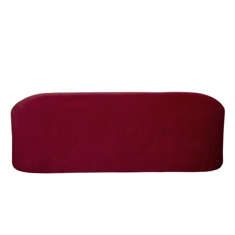 Upholstered Velvet Sofa with Sculpted Side Panels | TSF015