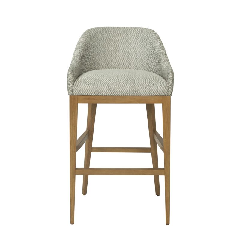 Wood Bar Chair with Contoured Back Shell