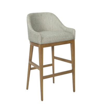 Wood Bar Chair with Contoured Back Shell