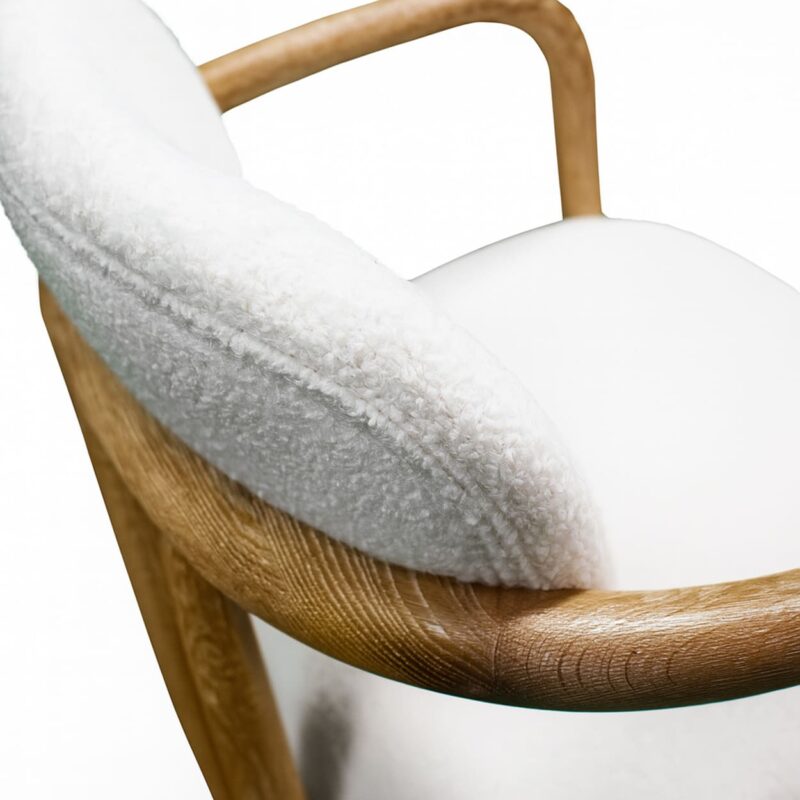 Wood Bar Chair with Curved Frame Support Structure | BC011