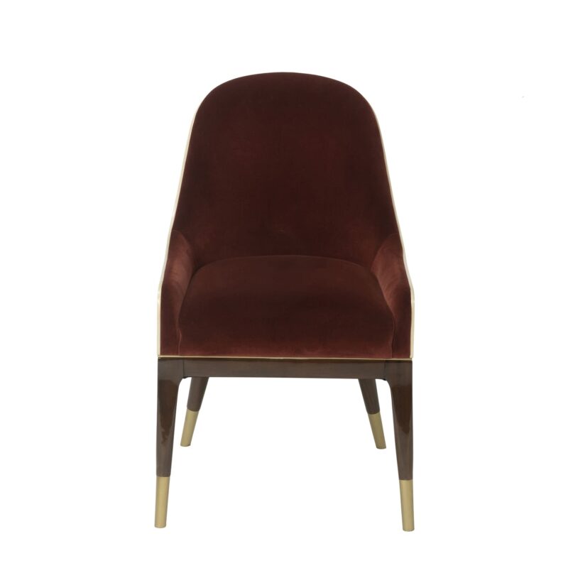 Wood Dining Chair with Tapered Back Curve | CH047