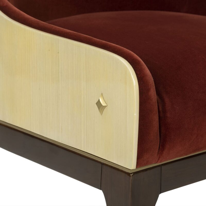 Wood Dining Chair with Tapered Back Curve | CH047