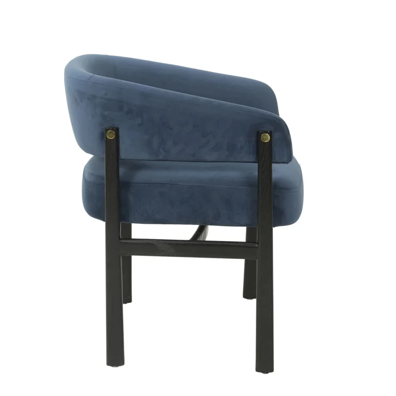 Wood Frame Dining Chair with Wrapped Curved Backrest | CH037