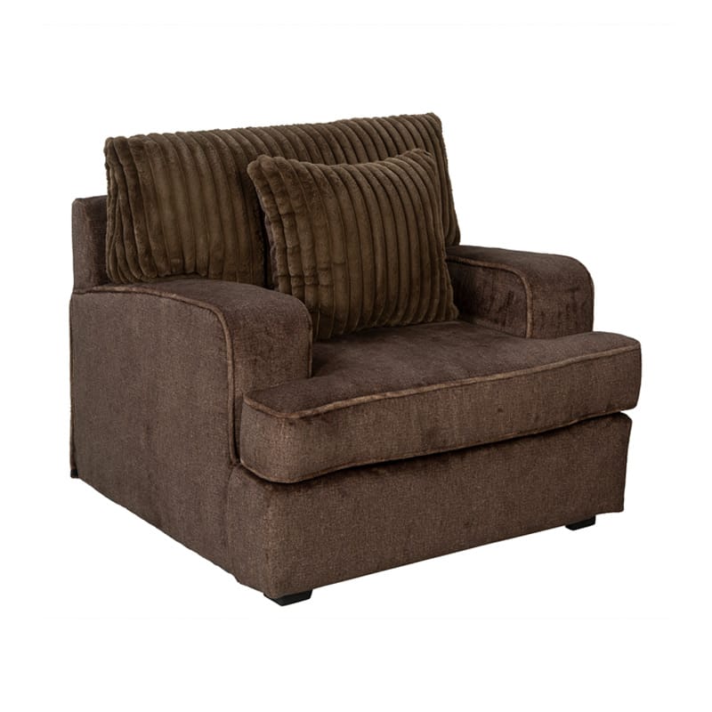Oversized Upholstered Armchair with Plush Corduroy Cushions | TC002