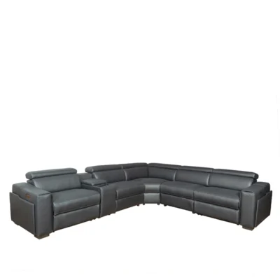 Power Reclining Sectional Sofa with Storage Console & Bluetooth Speaker