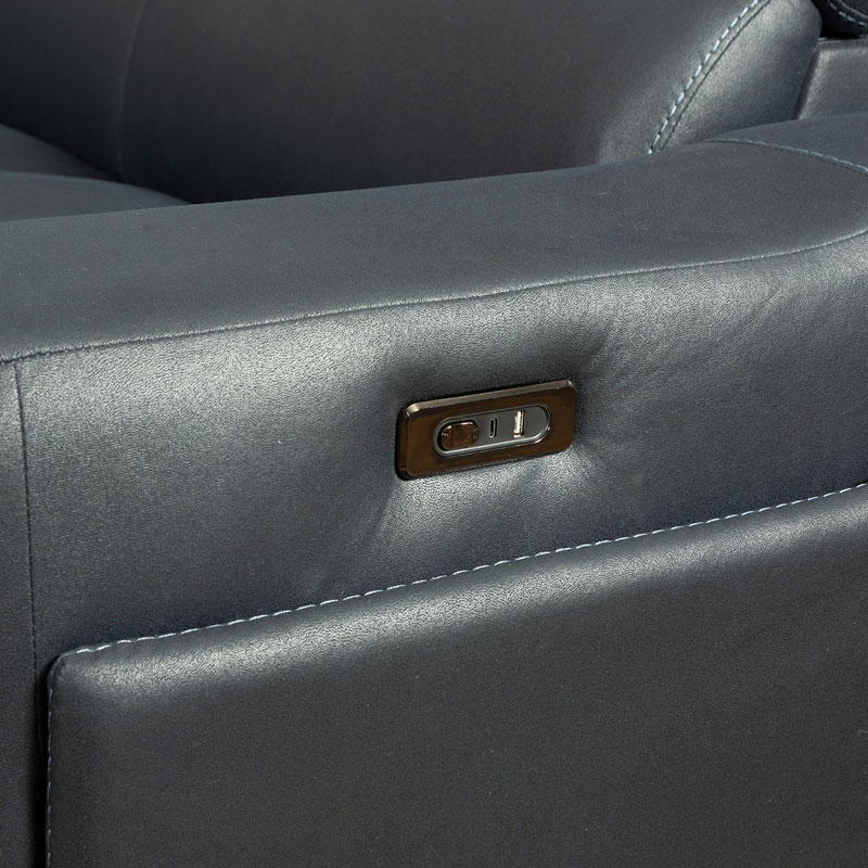 Power Reclining Sectional Sofa with Storage Console & Bluetooth Speaker