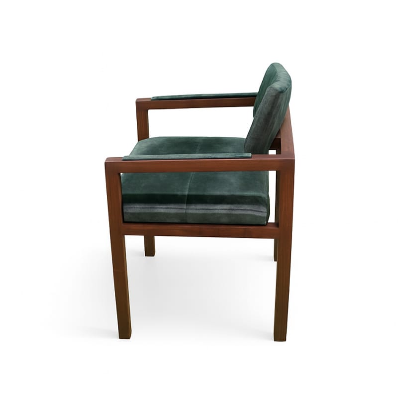 Solid Wood Dining Chair with Upholstered Seat & Back | CH034