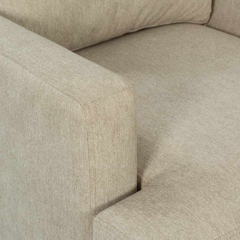 Beige Fabric Upholstered Armchair | TC006