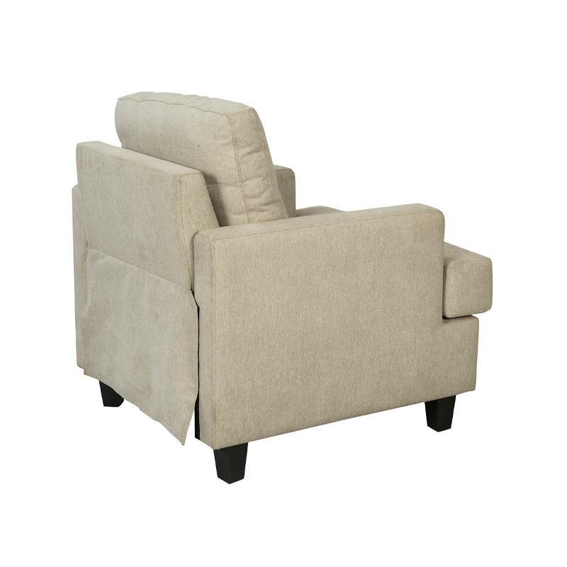 Beige Fabric Upholstered Armchair | TC006