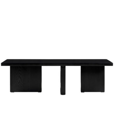 Black Rectangular Panel Base Coffee Table | CF087