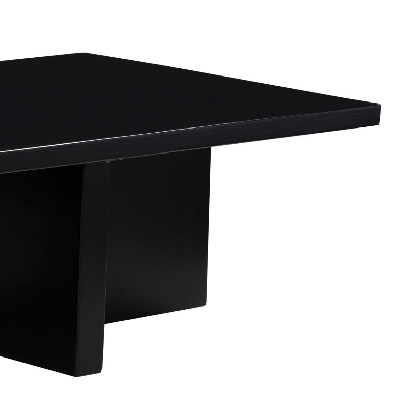 Black Rectangular Panel Base Coffee Table | CF087