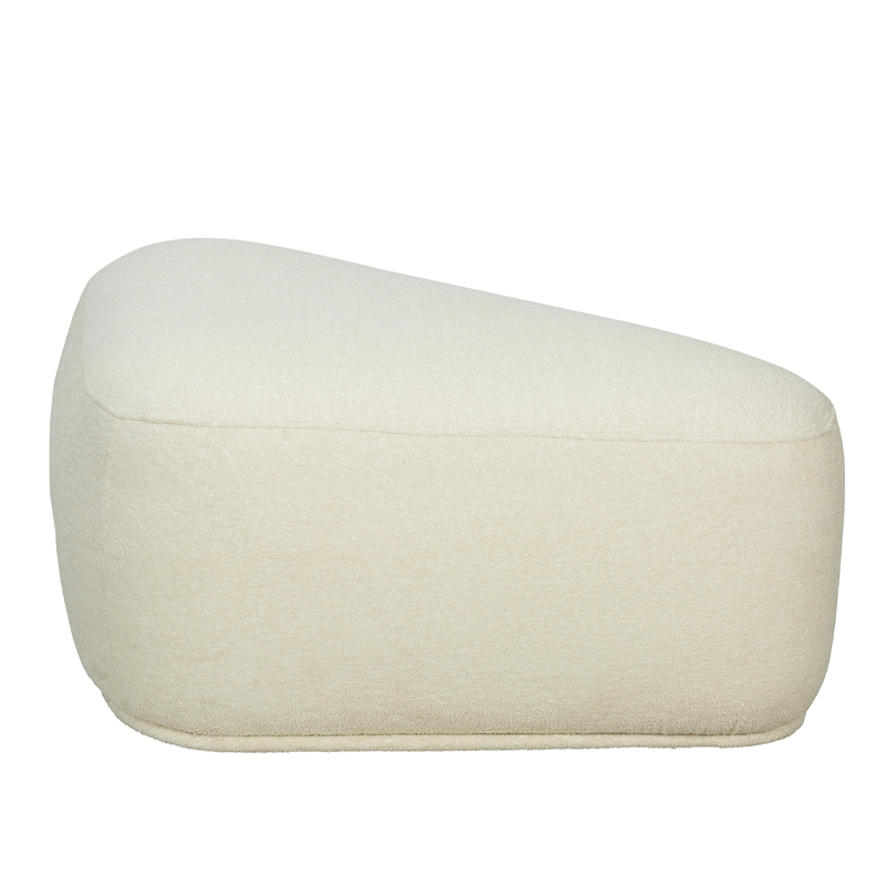 Rounded Rectangular Fully Upholstered Ottoman | TOT002