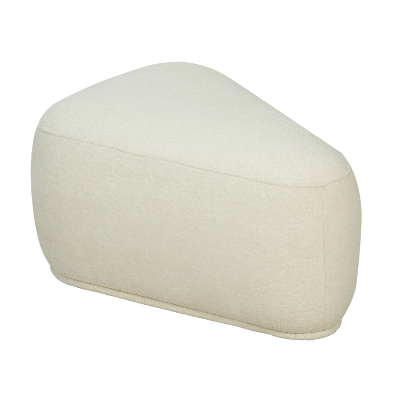Rounded Rectangular Fully Upholstered Ottoman | TOT002