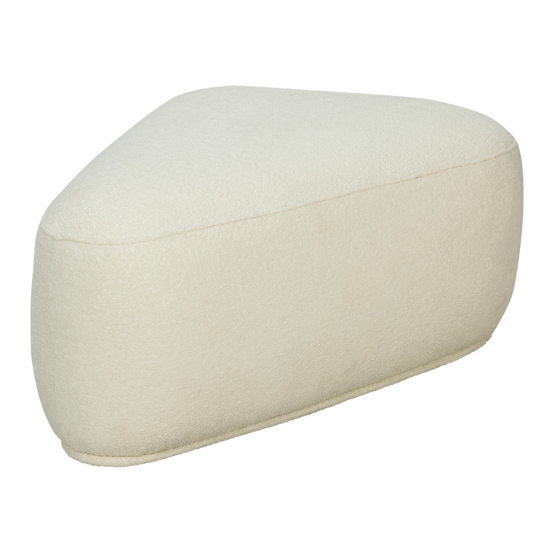 Rounded Rectangular Fully Upholstered Ottoman | TOT002