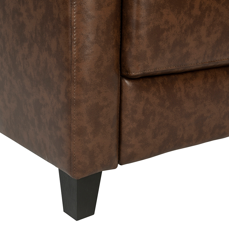 Vintage Brown Upholstered Armchair | TC005