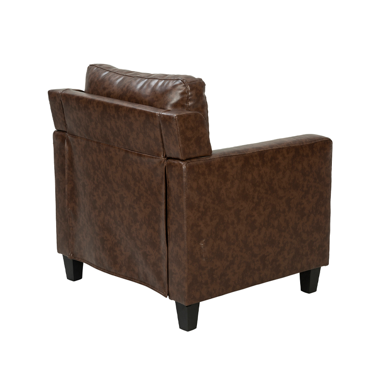 Vintage Brown Upholstered Armchair | TC005